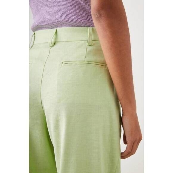 Rails Women's Marnie Pants Apple Light Lime Green Poly Linen Sz 14 $228 SOLD OUT - Picture 5 of 5